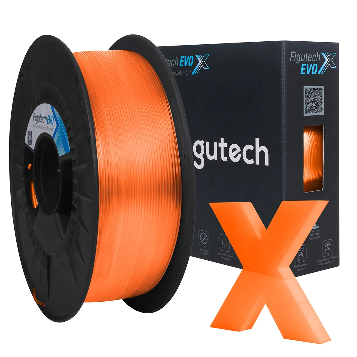 PETG traslucido naranja