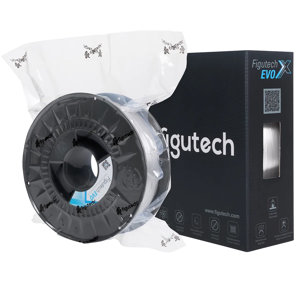 Filamento PETG Translucido Blanco | EVO-X 1.75mm 1kg