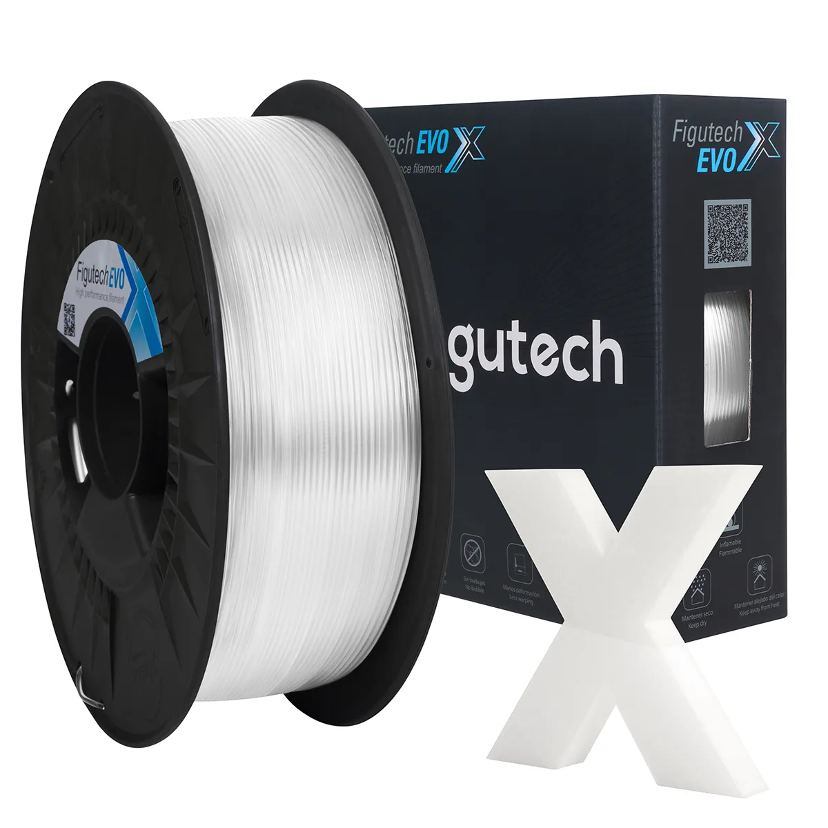 Filamento PETG Translucido Blanco | EVO-X 1.75mm 1kg