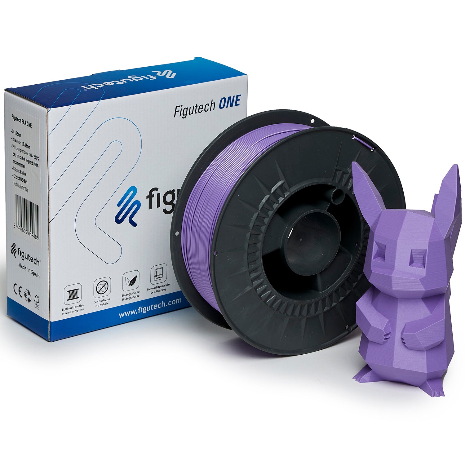 Filamento PLA Malva - Figutech ONE 1.75mm 1kg