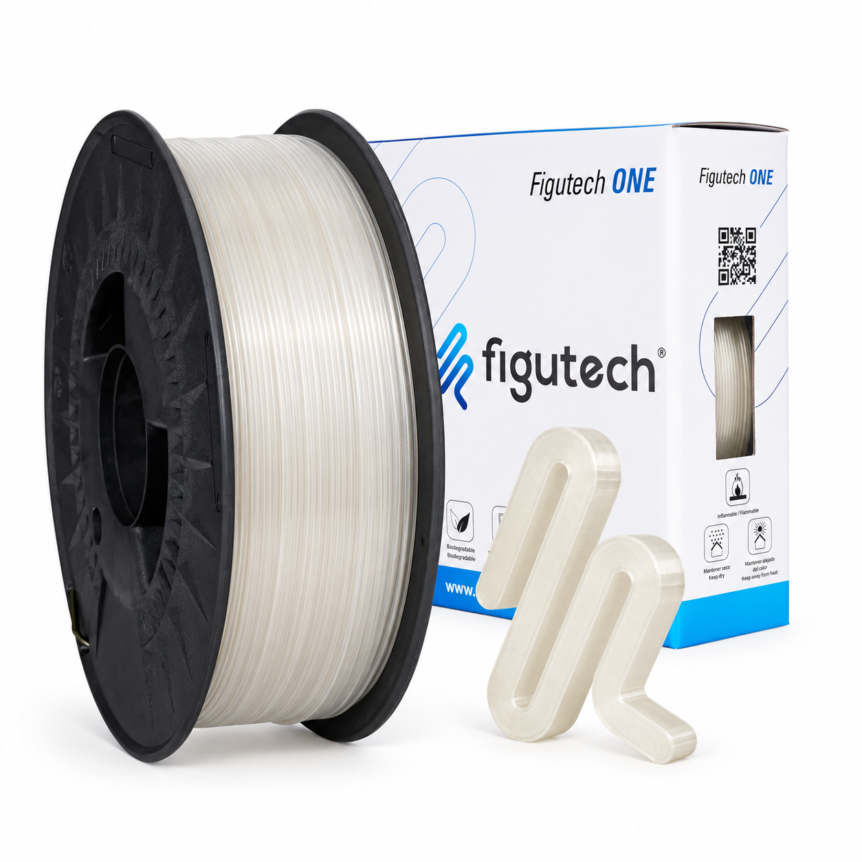 Filamento PLA Natural - Figutech ONE 1.75mm 1kg