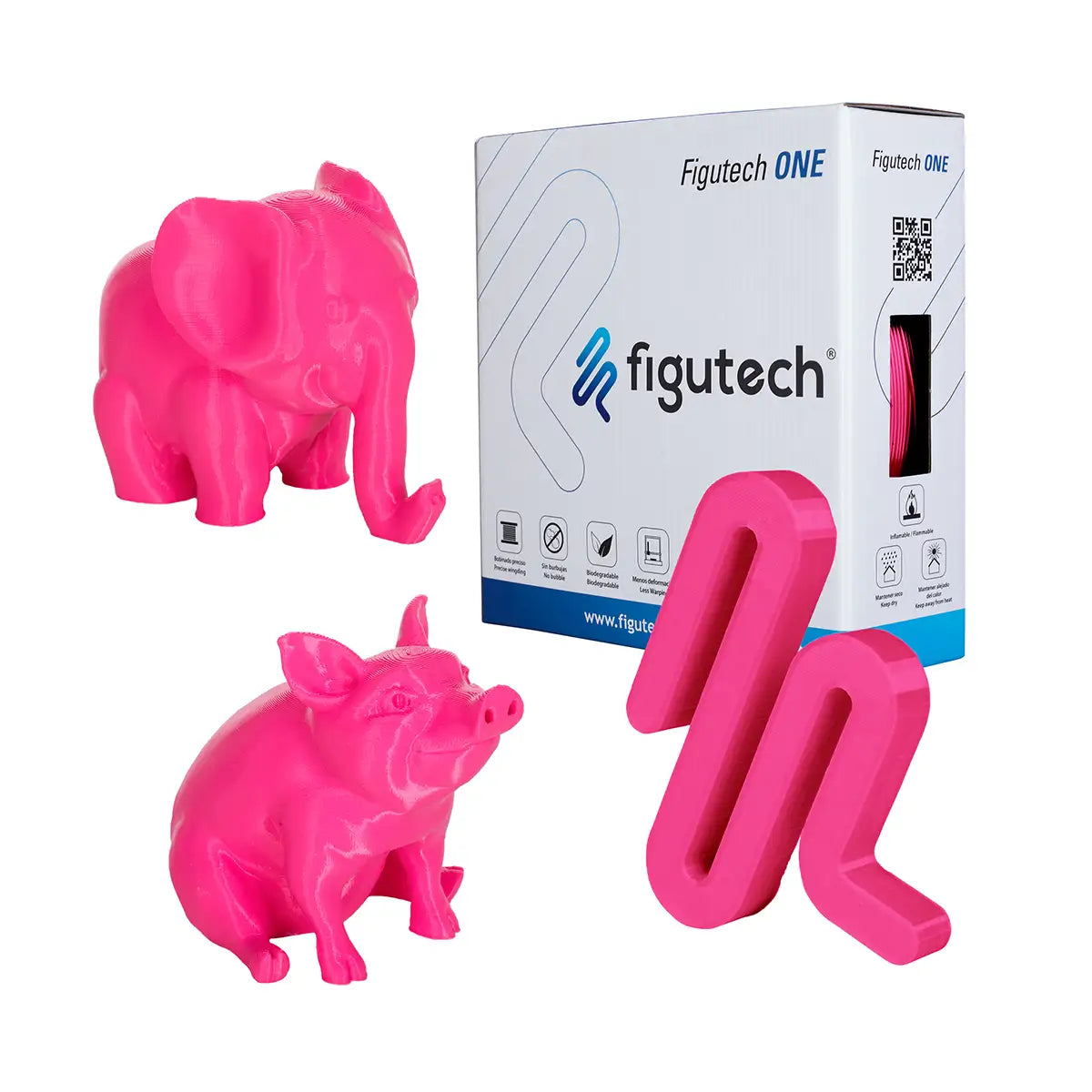 filamento 3D rosa barato