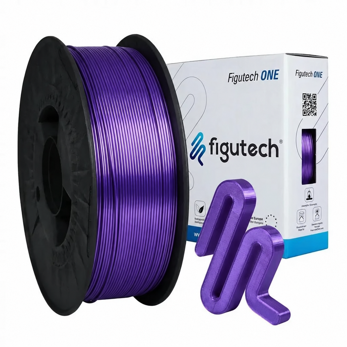 PLA Silk Púrpura - Figutech ONE 1.75mm 1kg