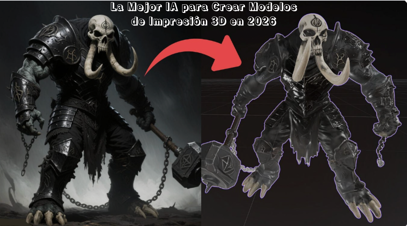 La Mejor IA para Crear Modelos de Impresión 3D en 2026