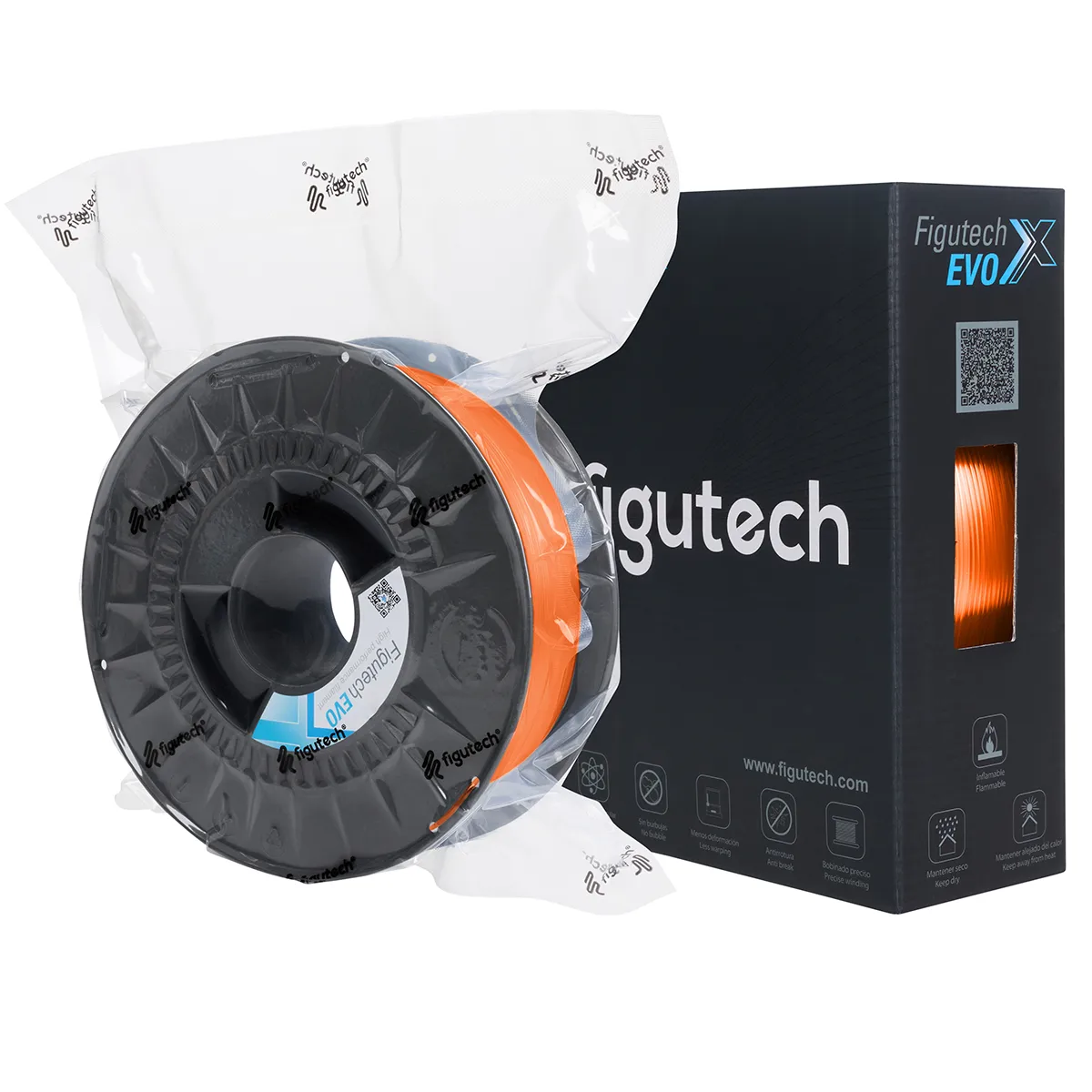 Filamento PETG Translucido Naranja