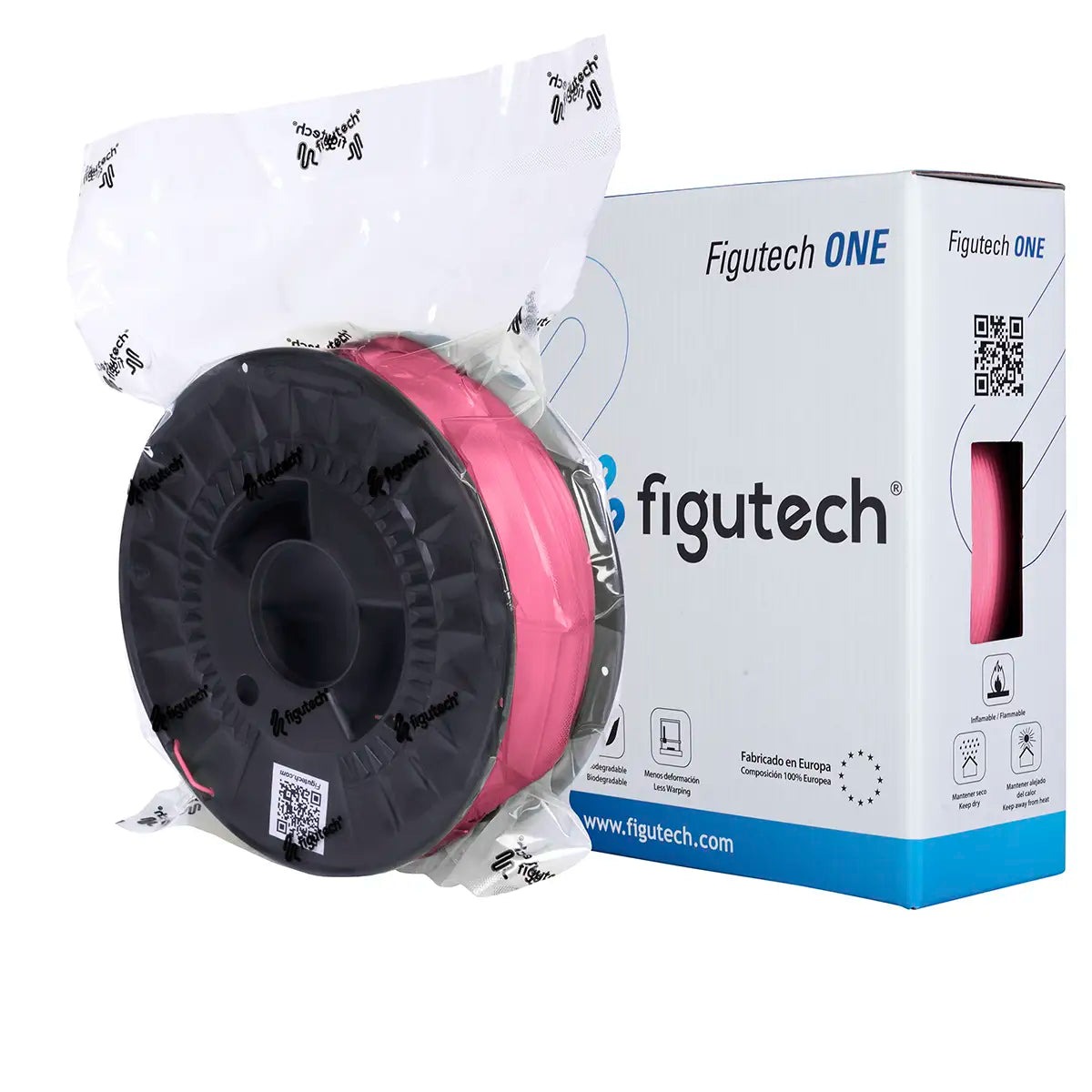 Filamento PLA Rosa - Figutech ONE 1.75mm 1kg