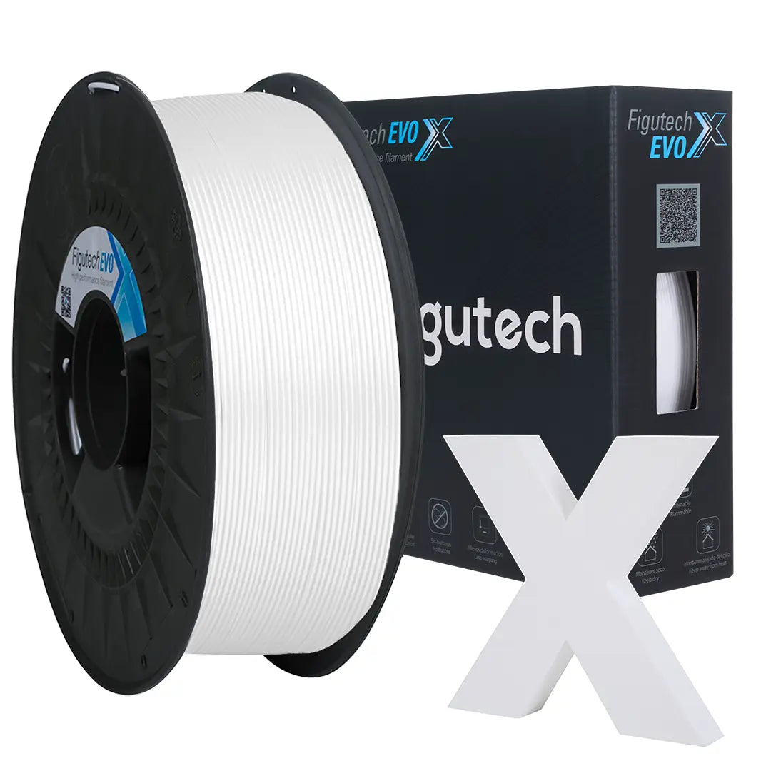Filamento PLA+ Blanco - Figutech EVO-X Reforzado 1.75mm 1kg