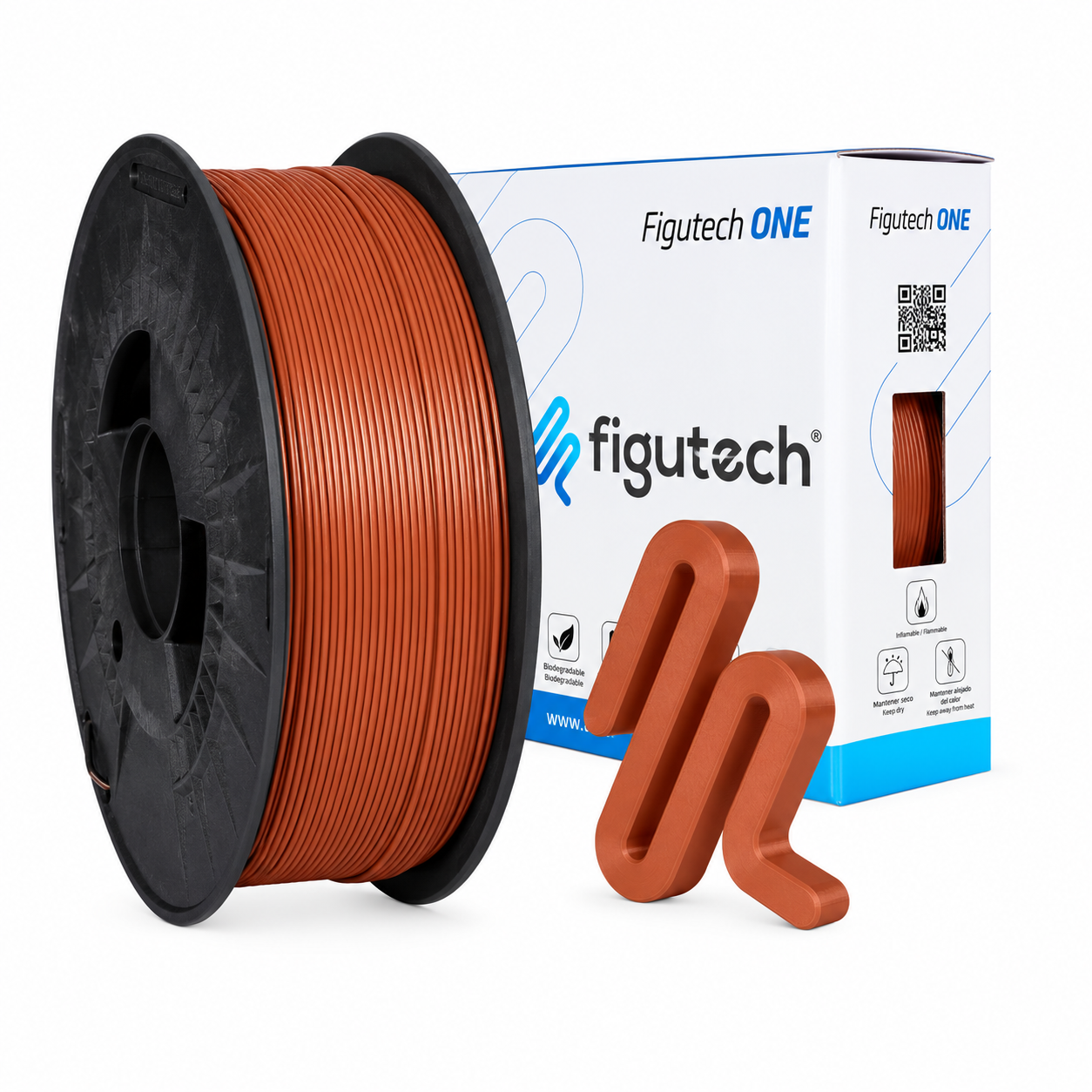 Filamento PLA Terracota - Figutech ONE 1.75mm 1kg