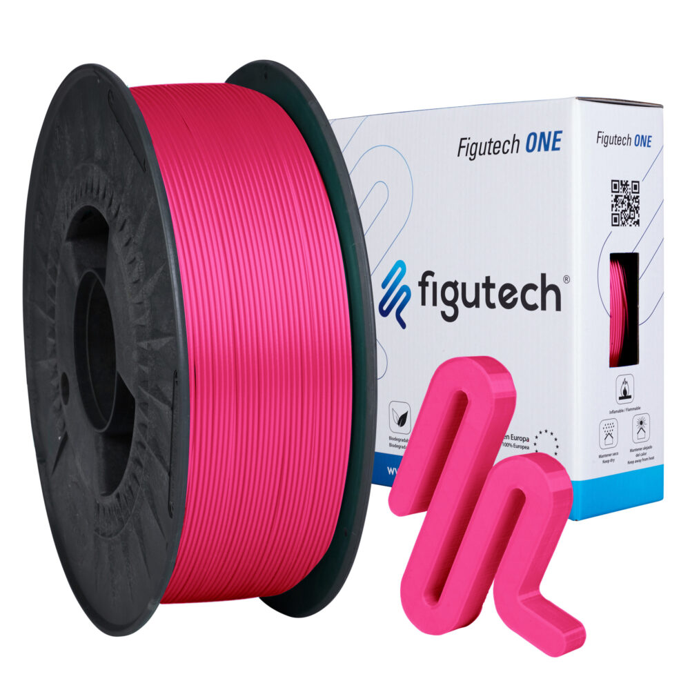 Filamento PLA premium color pink power rosa Figutech one